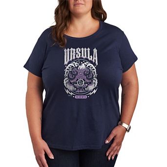 Plus Size Disney's Ursula The Sea Witch Metal Graphic Tee