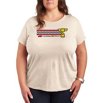 Plus Size Disney / Pixar's Cars Lightning McQueen Race Stripe Graphic Tee