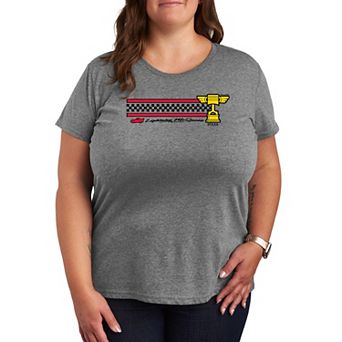 Plus Size Disney / Pixar's Cars Lightning McQueen Race Stripe Graphic Tee