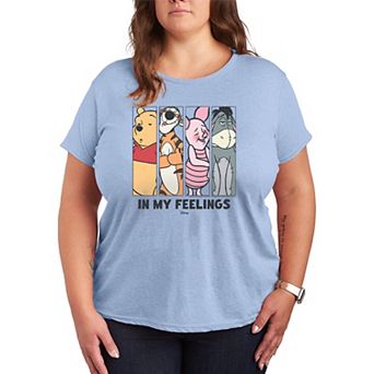 Plus Size Disney's Winnie The Pooh In My Feelings Graphic Tee