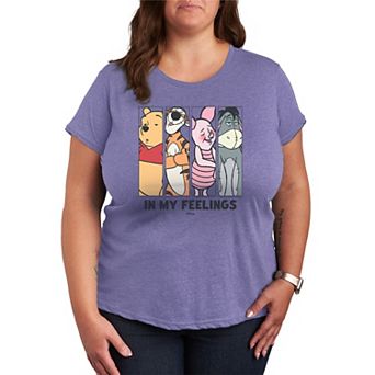 Plus Size Disney's Winnie The Pooh In My Feelings Graphic Tee