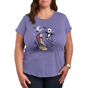 Plus Size Disney's The Nightmare Before Christmas Jack & Sally Graphic Tee