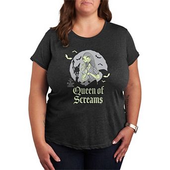 Plus Size Disney's The Nightmare Before Christmas Sally Queen Of Screams Graphic Tee