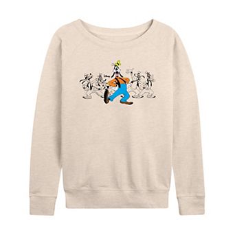 Women's Disney's Goofy Poses French Terry Long Sleeve Tee