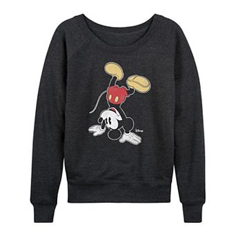 Women's Disney's Mickey Mouse Handstand French Terry Long Sleeve Tee