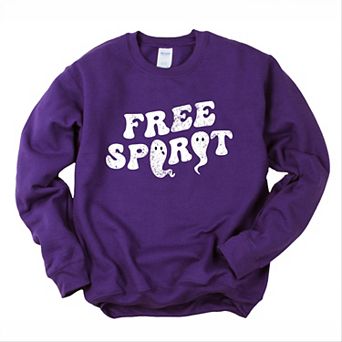 Free Spirit Ghost Distressed - Women's Graphic Sweatshirt