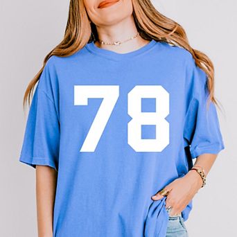 Football Jersey 78 - Womens Garment Dyed Tee
