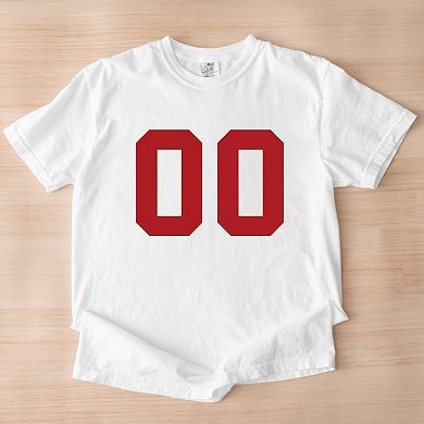 Football Jersey 00 - Womens Garment Dyed Tee