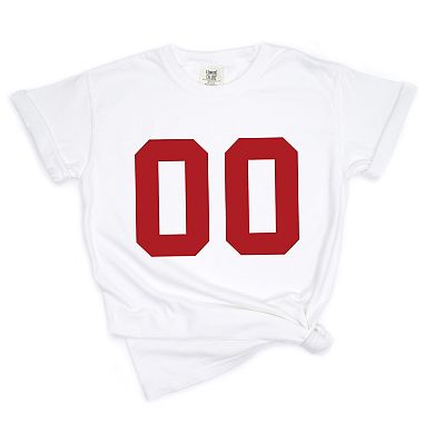 Football Jersey 00 - Womens Garment Dyed Tee