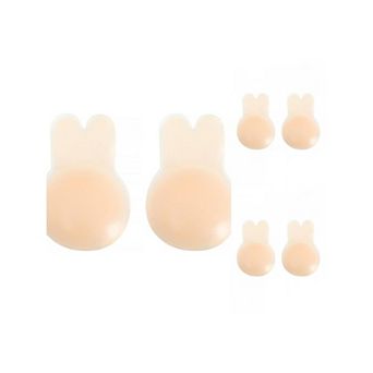 3 Packs Women's Lift Up Nipple Covers Strapless Backless Silicone Sticky Reusable Adhesive Bras M