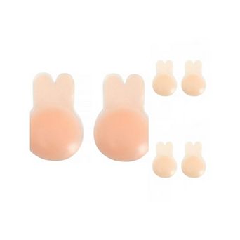 3 Packs Women's Lift Up Nipple Covers Strapless Backless Silicone Sticky Reusable Adhesive Bras M