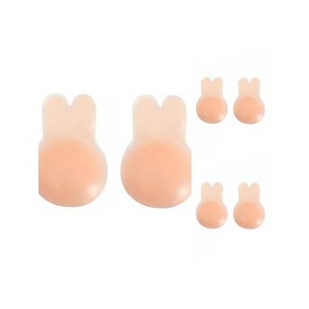 3 Packs Women's Lift Up Nipple Covers Strapless Backless Silicone Sticky Reusable Adhesive Bras M