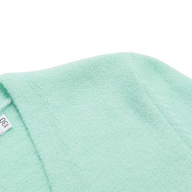 Girls Open Front Long Sleeve Sweaters Knit Oversized Kids Cardigan Coat