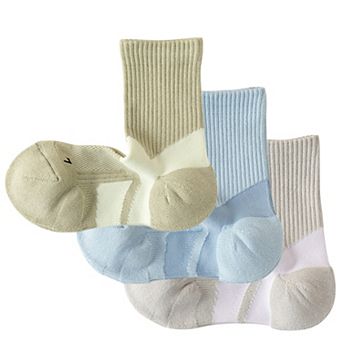 Women's 3-Pair Pack Cushioned Sports Crew Socks with Arch Support Mesh Panels and Ankle Compression