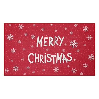 Garvee Machine Washable Non Slip Merry Christmas Non Slip Doormat