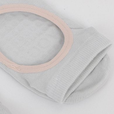 Women's Open Toe Yoga Socks with Anti-Slip Grip Sole Breathable Fabric for Barre and Pilates 2-Pack