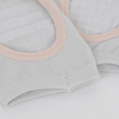 Women's Open Toe Yoga Socks with Anti-Slip Grip Sole Breathable Fabric for Barre and Pilates 2-Pack