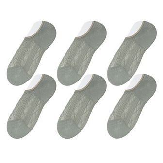 Women's Invisible No-Show Liner Socks 6 pk