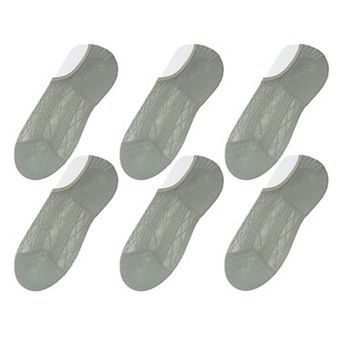 Women's Invisible No-Show Liner Socks 6 pk