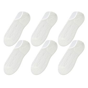 Women's Invisible No-Show Liner Socks 6 pk