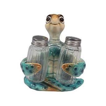 FC Design 5.5"H Blue Sea Turtle Salt & Pepper Shaker Holder Decoration Home Room Decor