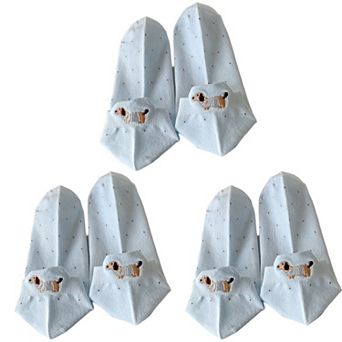 Women's 3-Pair No-Show Socks with Embroidered Dog Design and Soft Knit Low-Cut Fit