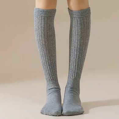 Women's 3-Pack Scrunch Grip Socks with Non-Slip Sole Soft Stretch Fabric and Ribbed Ankle Design
