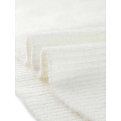 2 Packs Women's Turtleneck Long Sleeve Spilt Hem Tunic Pullover Sweater