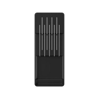 OU In Drawer Knife Organizer, Compact Knife Holder, Utensil Storage Drawer Insert, Kitchen Organizer