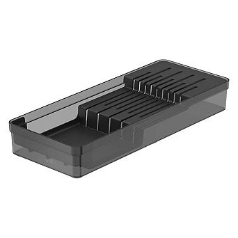 OU In Drawer Knife Organizer, Compact Knife Holder, Utensil Storage Drawer Insert, Kitchen Organizer