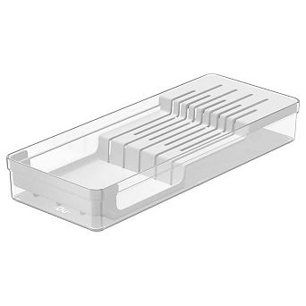 OU In Drawer Knife Organizer, Compact Knife Holder, Utensil Storage Drawer Insert, Kitchen Organizer