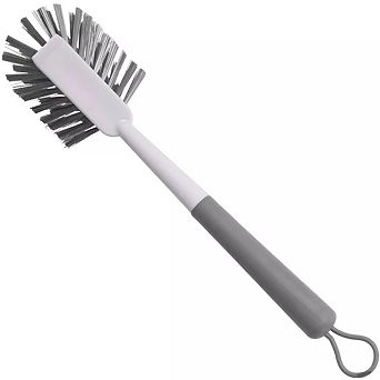 OU Multipurpose Scrub Brush w Built-In Scraper, Cleaning Scrubber Brush for Bathroom & Kitchen