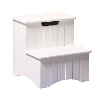 Kings Brand Furniture - Takoma Wood Step Stool With Storage