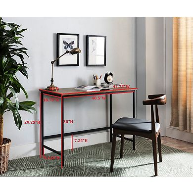 Kings Brand Furniture Contemporary Home & Office Computer Desk Workstation, Black/Gray