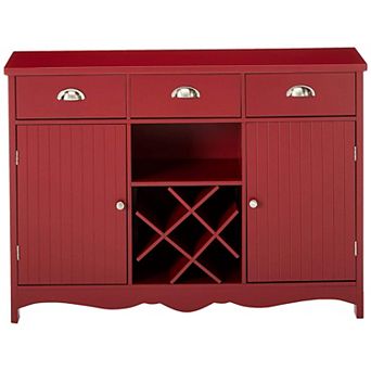 Kings Brand Furniture Buffet Server Console Table With Wine Storage