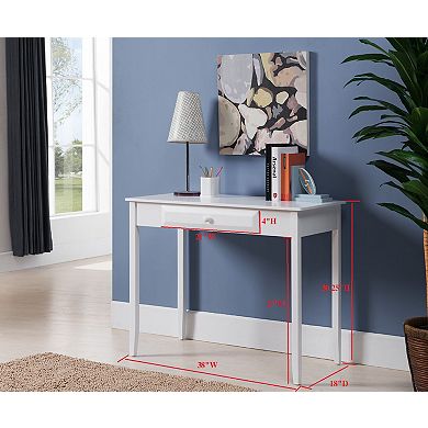 Kings Brand Furniture Wood Home & Office Parsons Desk with Drawer