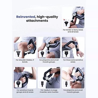 Bob and Brad D6 Pro Deep Tissue Massage Gun with 16mm Amplitude