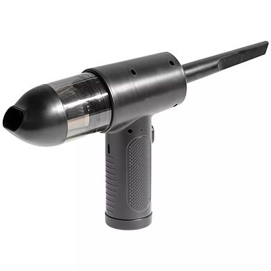 Handheld Air Duster & Mini Vacuum Cleaner Combo with 6 Attachments, Rechargeable Cleaning Kit