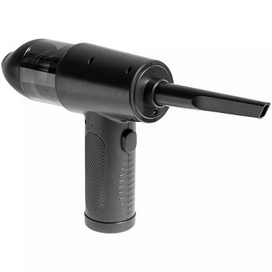 Handheld Air Duster & Mini Vacuum Cleaner Combo with 6 Attachments, Rechargeable Cleaning Kit