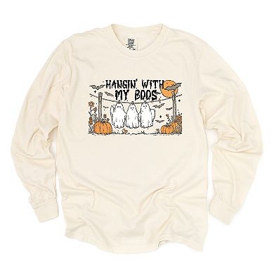 Hangin' With My Boos - Garment Dyed Long Sleeve