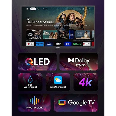 SYLVOX Waterproof Outdoor TV QLED 4K UHD Waterproof Deck pro 2.0 QLED Series