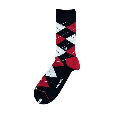 Mens Cotton Crew Dress Socks  Soft, Breathable, Stylish for Work and Casual Wear - 4 Pair Boxed Set, Ready for Gift Giving! Argyle