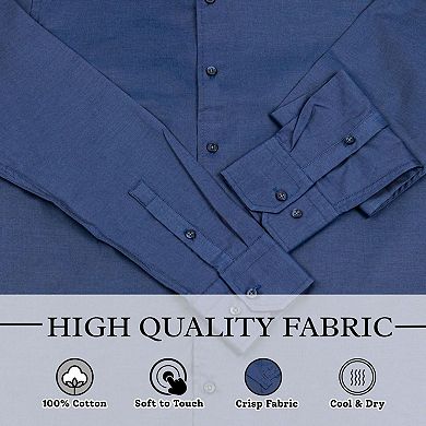 Wear Sierra Top Shelf Men's Turkish Cotton Long Sleeve Button Up Shirt