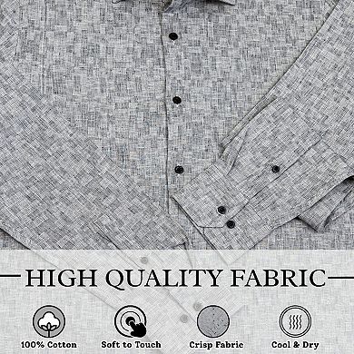 Wear Sierra Top Shelf Men's Turkish Cotton Long Sleeve Button Up Shirt
