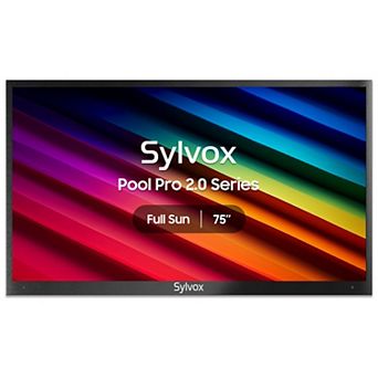 SYLVOX Outdoor TV 4K UHD Google TV Full Sun Dolby Atmos Weatherproof Pool pro 2.0