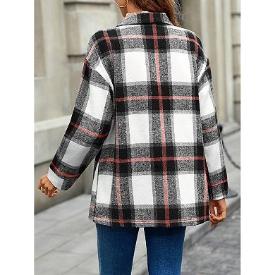 Womens Cropped Jacket Stand Collar Long Sleeve Bomber Jacket Coats with Pockets