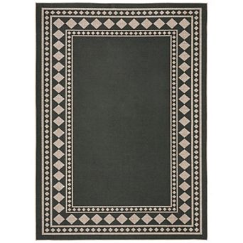 Garvee Geometric Washable Area Rug Modern Non Slip Foldable Rug for Living Room Kitchen Bedroom