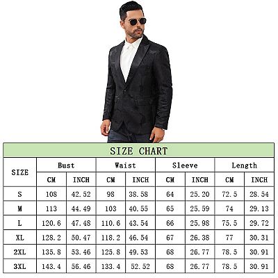 Men's Stylish Shawl Lapel Blazer One Button Open Front Long Sleeve