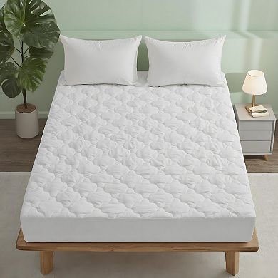 Unikome Clover Pattern Fiber Waterproof Mattress Pad Soft, Breathable & Easy Care