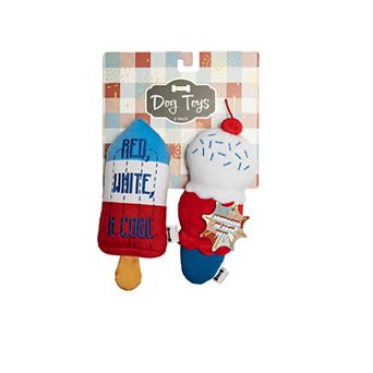 WOOF® Ice Cream Plush Dog Toy 2-Pack